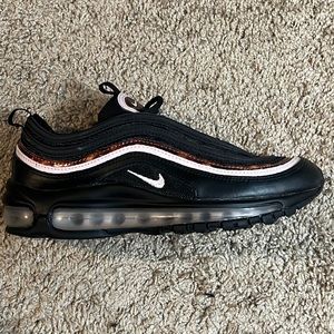 Airmax 97’s, color Tortoise Shell/Black/Pink, gently worn